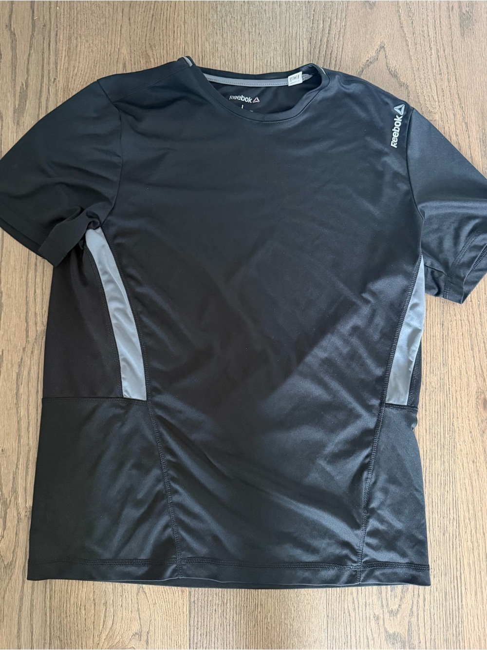 Reebok Black Tee with Gray Trim